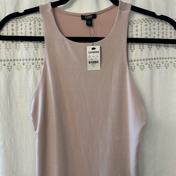 NWT Express Body Contour Compression High Neck Bodysuit - XS - dusty pink - Picture 2 of 9